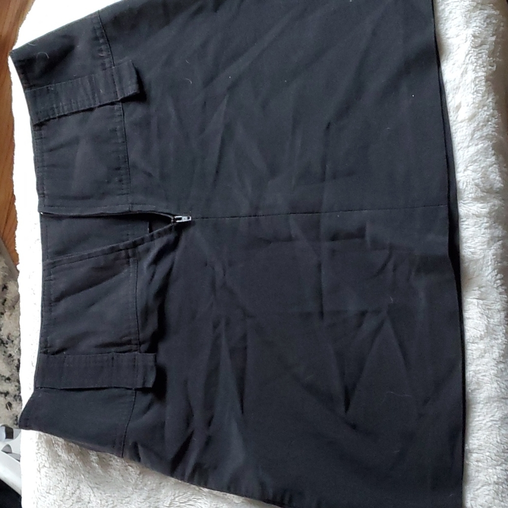 Exact Change Rayon Blend Black Skirt Size 9